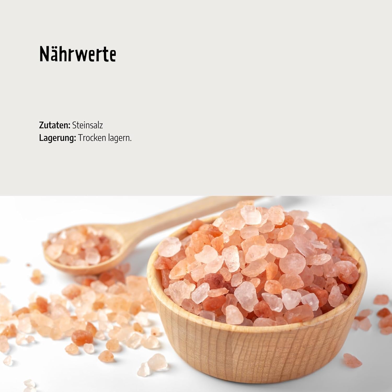 Govinda Kristallsalz - groft (1 kg) | 250 Millionen Jahre alt | Salz aus der Punjab-regionen | 100% naturlig skønhed & ohne Zusätze | Ayurvedisk | Vegansk | Ideel til saltmøllen