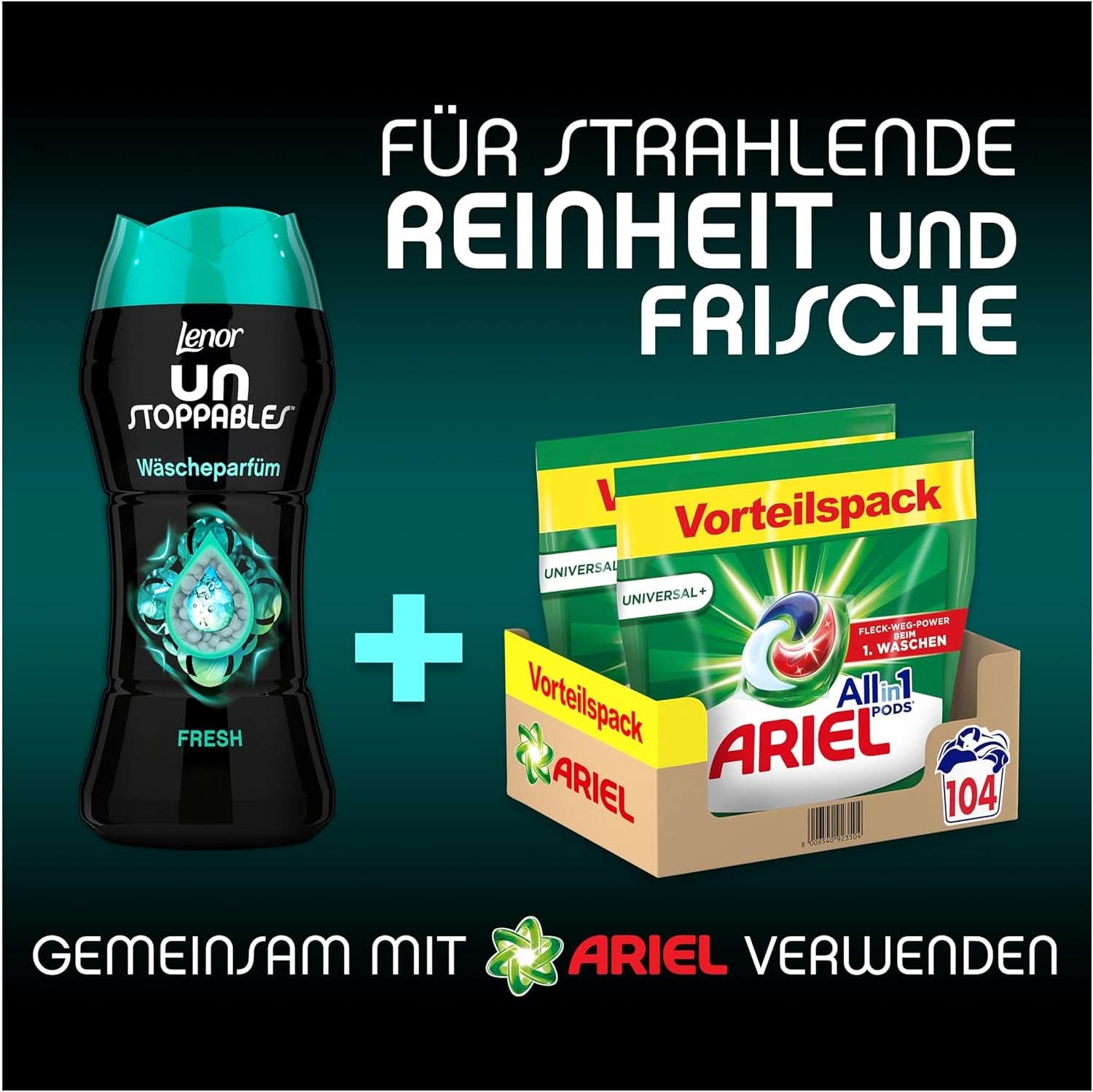 Lenor Unstoppables parfum de rufe Fresh 510G - Prospețime pentru toate textilele, chiar și pentru cele sport Detergenti Rufe Naty Shop