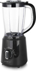 Emerio Standmixer BPA Frei Crush Ice Funktion 1.5L Beholder 2 Geschwindigkeiten + Pulse Funktion Messereinheit Aus Edelstahl Sicherheitsschalter Geschirrspülgeeignet 500 Watt BL-12816.8 Schwarz Bucatarie Naty Shop