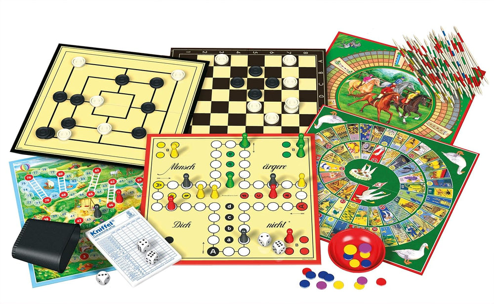 Schmidt Spiele 49147 - Colecție de jocuri, cu 100 de opțiuni de joc