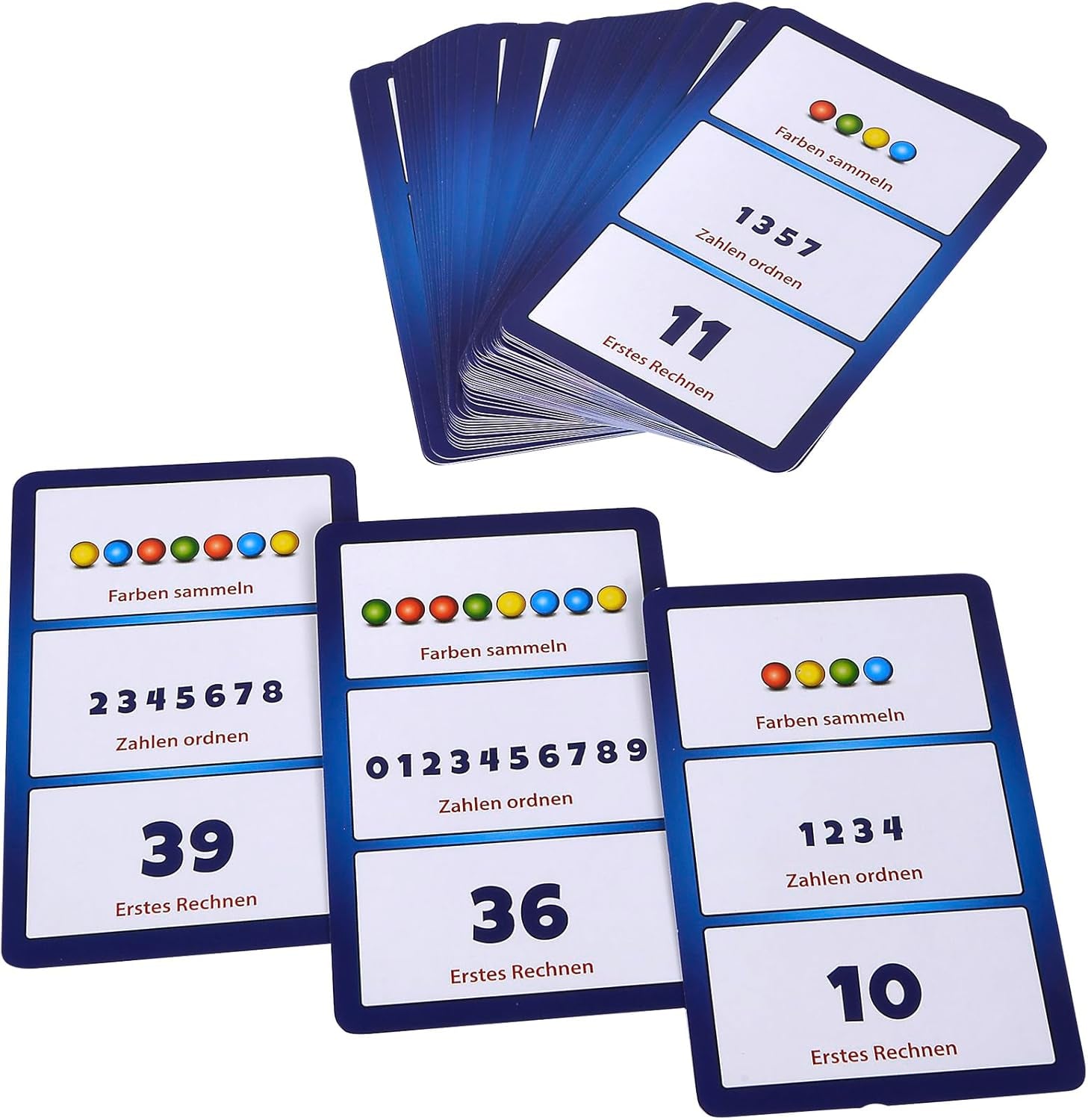 Noris 606064480 Kugelblitz, det lynhurtige actionspil med læringseffekt i forskellige spilvarianter, fra 4 år