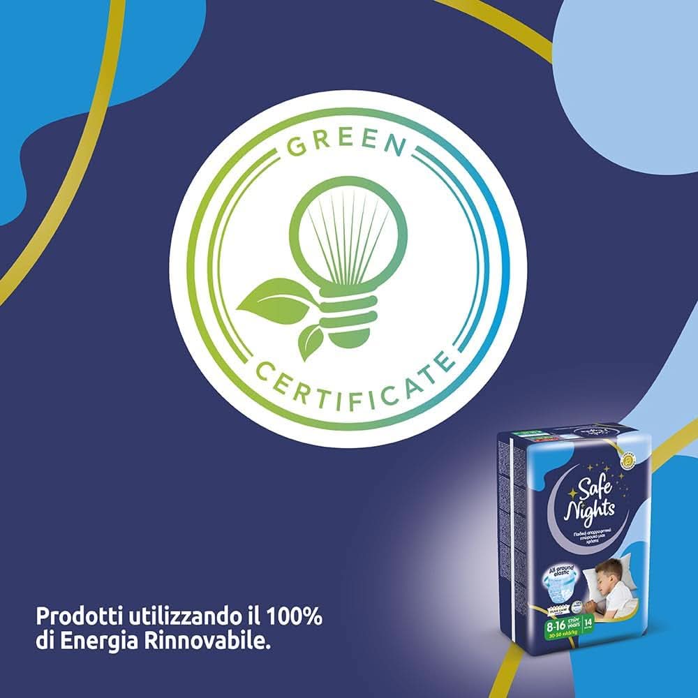 Safe Nights Boy, bleer til natten, forskellige størrelser Mother and Child Naty Shop