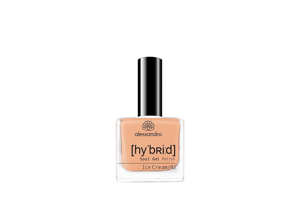 Oja HYBRID alessandro Pink Melon - nuanță vibrantă de roz cu particule fine de sclipici - Unghii perfecte în doar 3 pași, fără LED - rezistă până la 10 zile! 8 ml
