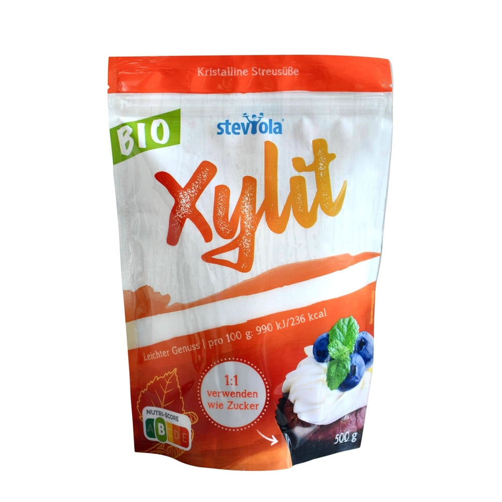 Steviola | Stevia sødemiddel | Kaloriefrit sødemiddel, 300 gram Naty Shop Bio Xylitol sødestoffer, 500 gram