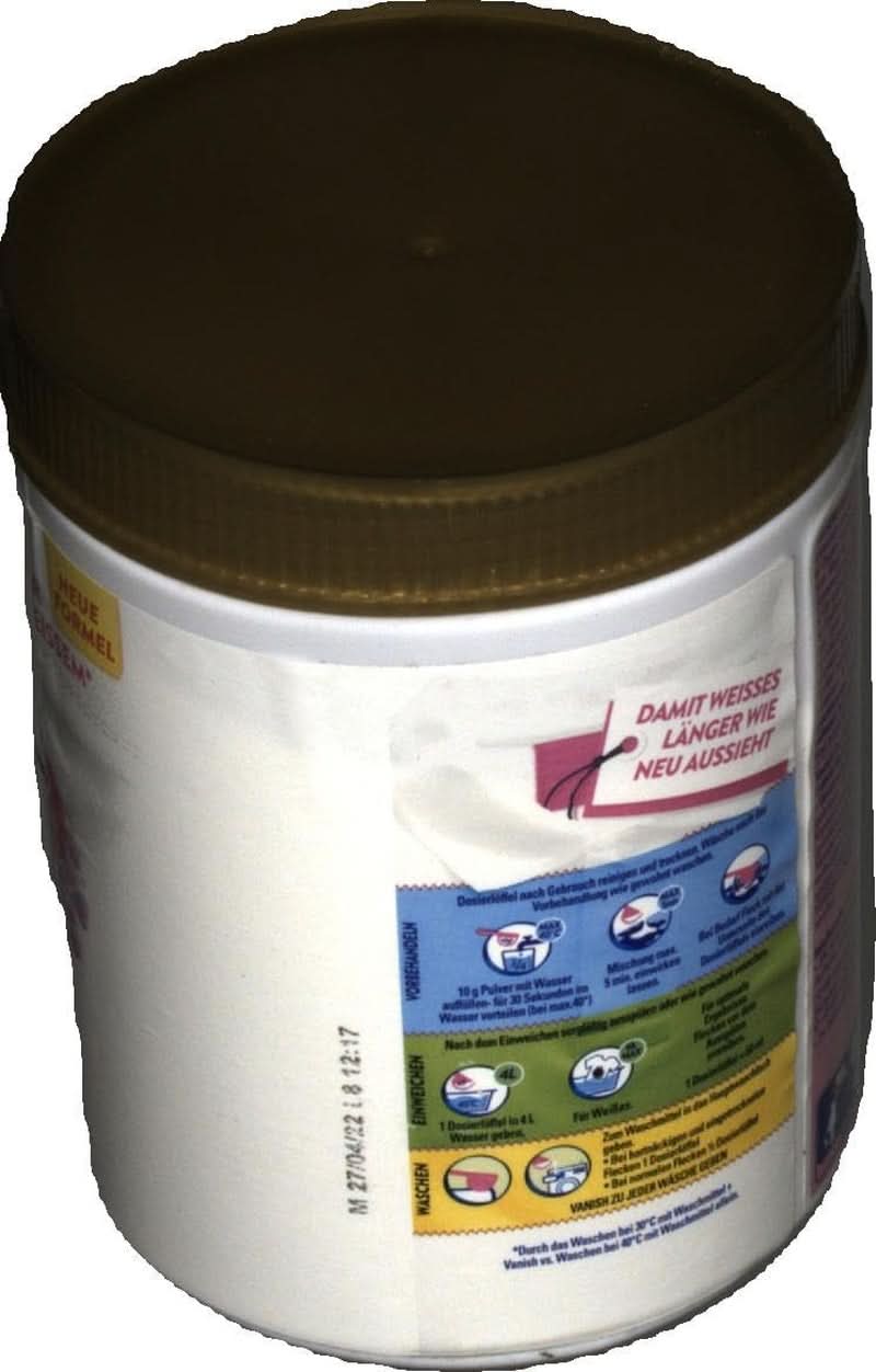 Vanish Oxi Action Powerwhite Powder - 1 X 1.125 Kg - pletfjerner og vaskepulver uden klor - til hvidt vasketøj Vaskemidler Naty Shop