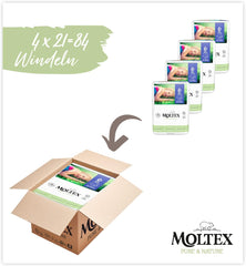 Pure & Nature Økologiske bleer Størrelse 6 XL (17-28 kg) Månedsæske 84 Økologiske bleer