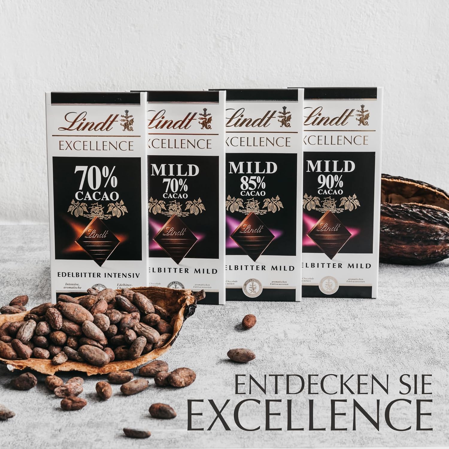 Lindt Excellence 78 procent kakaobar - kakao intensitet persistens vegansk bar 100 g ideel gave