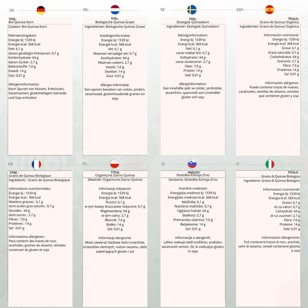 Wholefood Earth Organic Quinoa korn – 2 kg | Grusom | Ikke-GMO | Vegansk | Rig på fibre | Certificeret økologisk