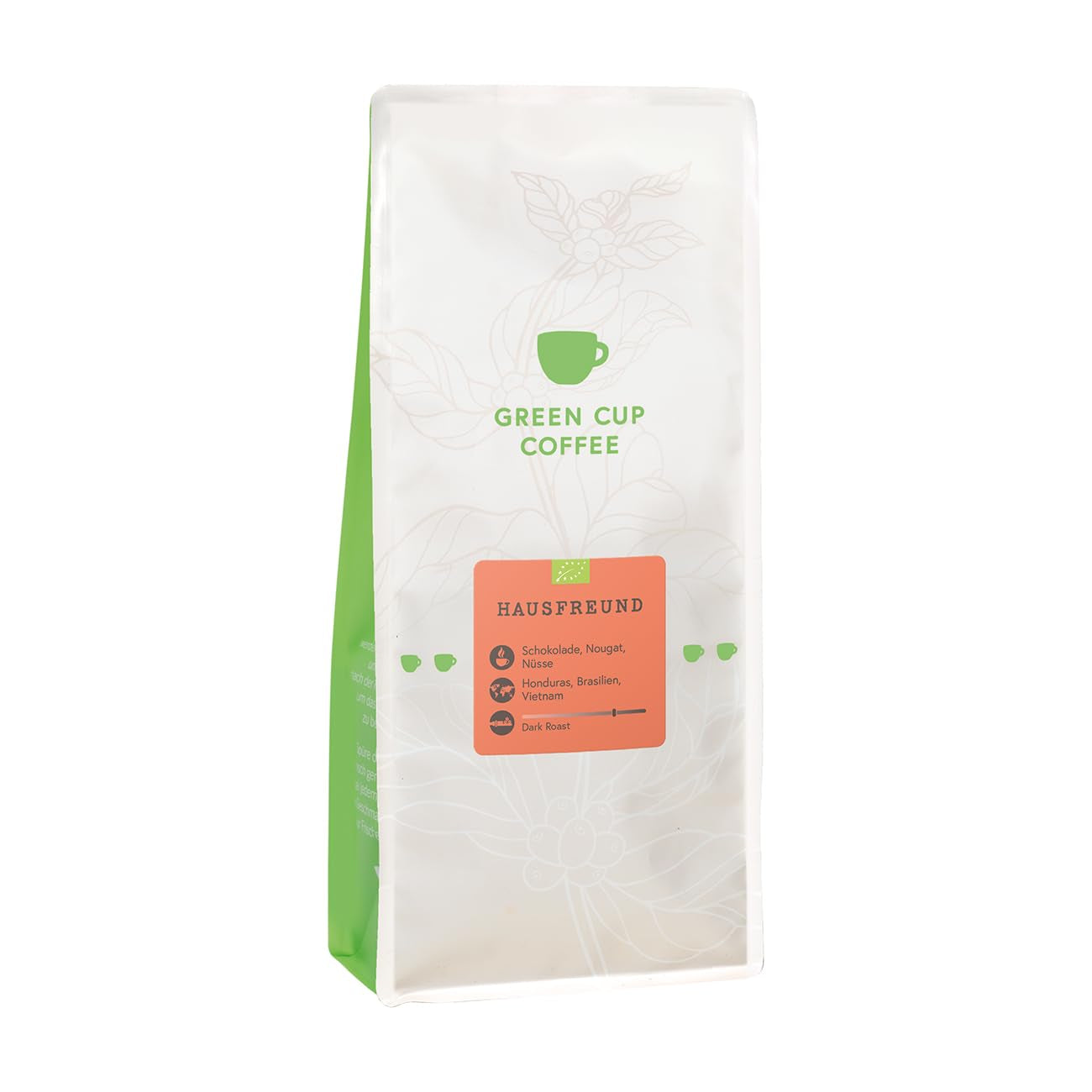 Coffee - Hausfreund I 70% Arabica, 30% Robusta I Kaffeebohnen 1kg I ideal für Moka Kanne, Siebträger und Vollautomat mit schokoladig, nussigen Nougat Aromen I dunkle Röstung