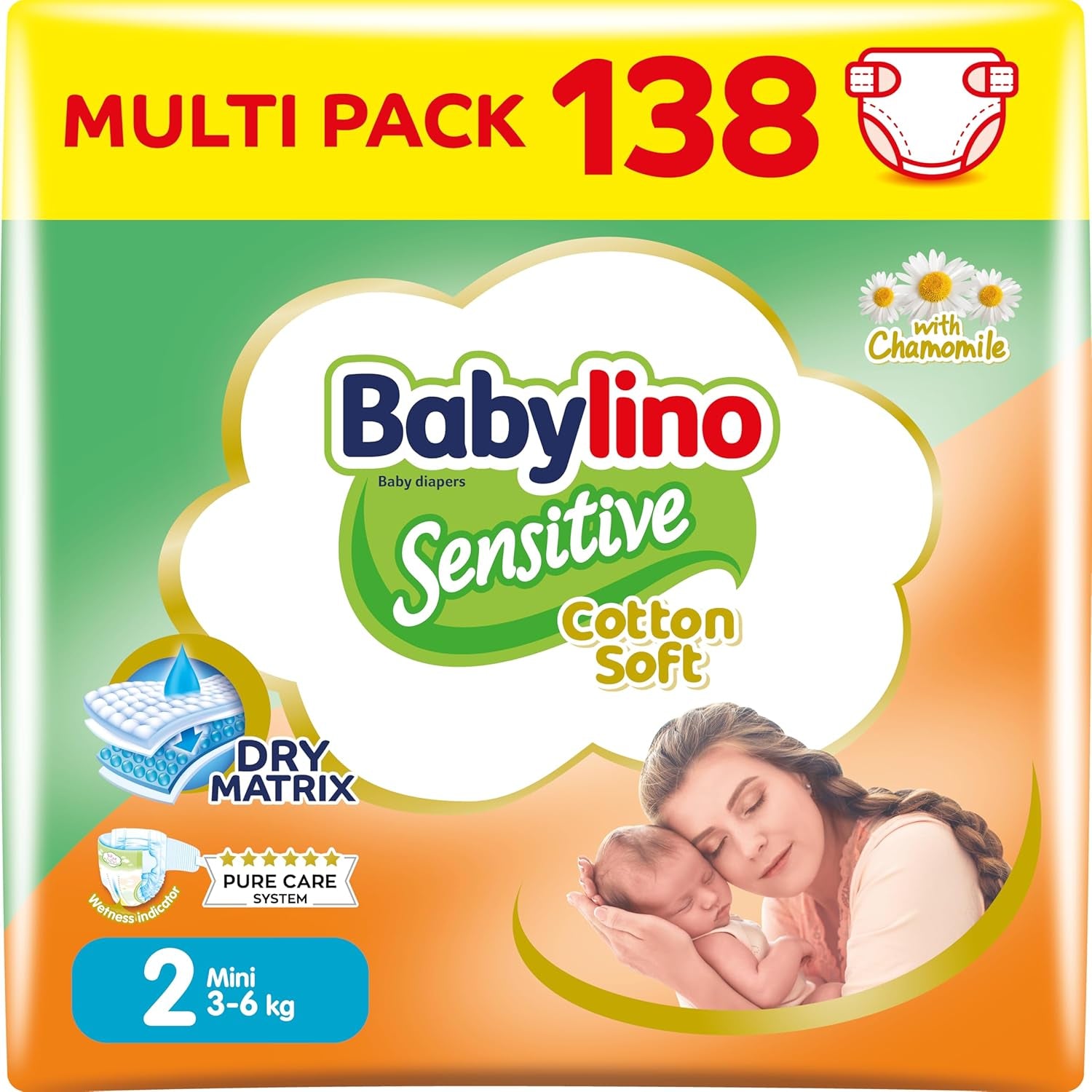 Bleer til sensitive babyer, str. 7, ekstra stor plus (+15 kg), 14 stk.