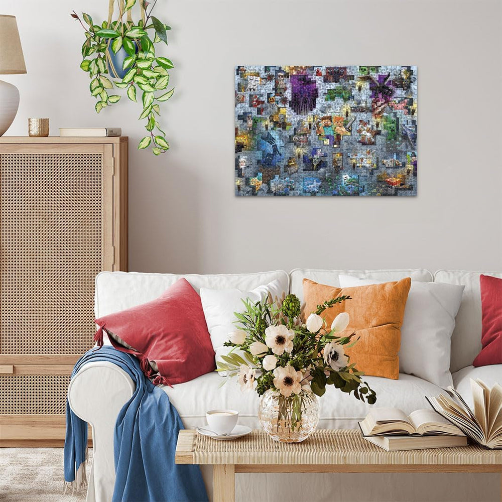 Ravensburger Puslespil 12000422 - Minecraft Mobs - 1000 brikker Minecraft Puslespil for voksne og børn i alderen 14+ Puslespil Naty Shop