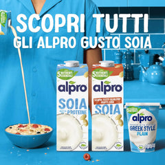 Alpro Soya Drink Natural 12x1L - Lactose Zero, Glutenfri