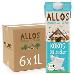 Allos Mandeldrink Sukkerfri Mandel Natur Vegansk Laktose 1L