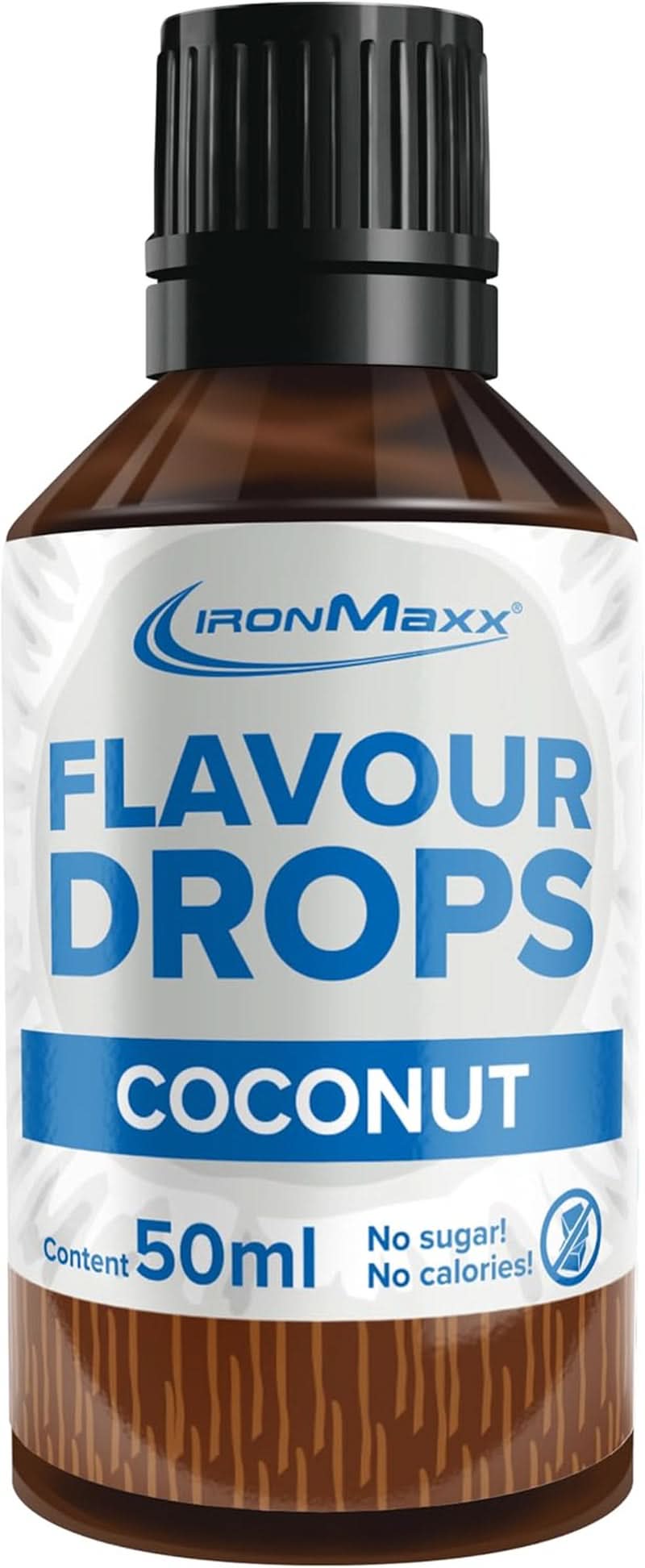 Ironmaxx Flavored Drops - Kaloriefri og sukkerfri, 50ml Naty Shop kokosnøddesmag