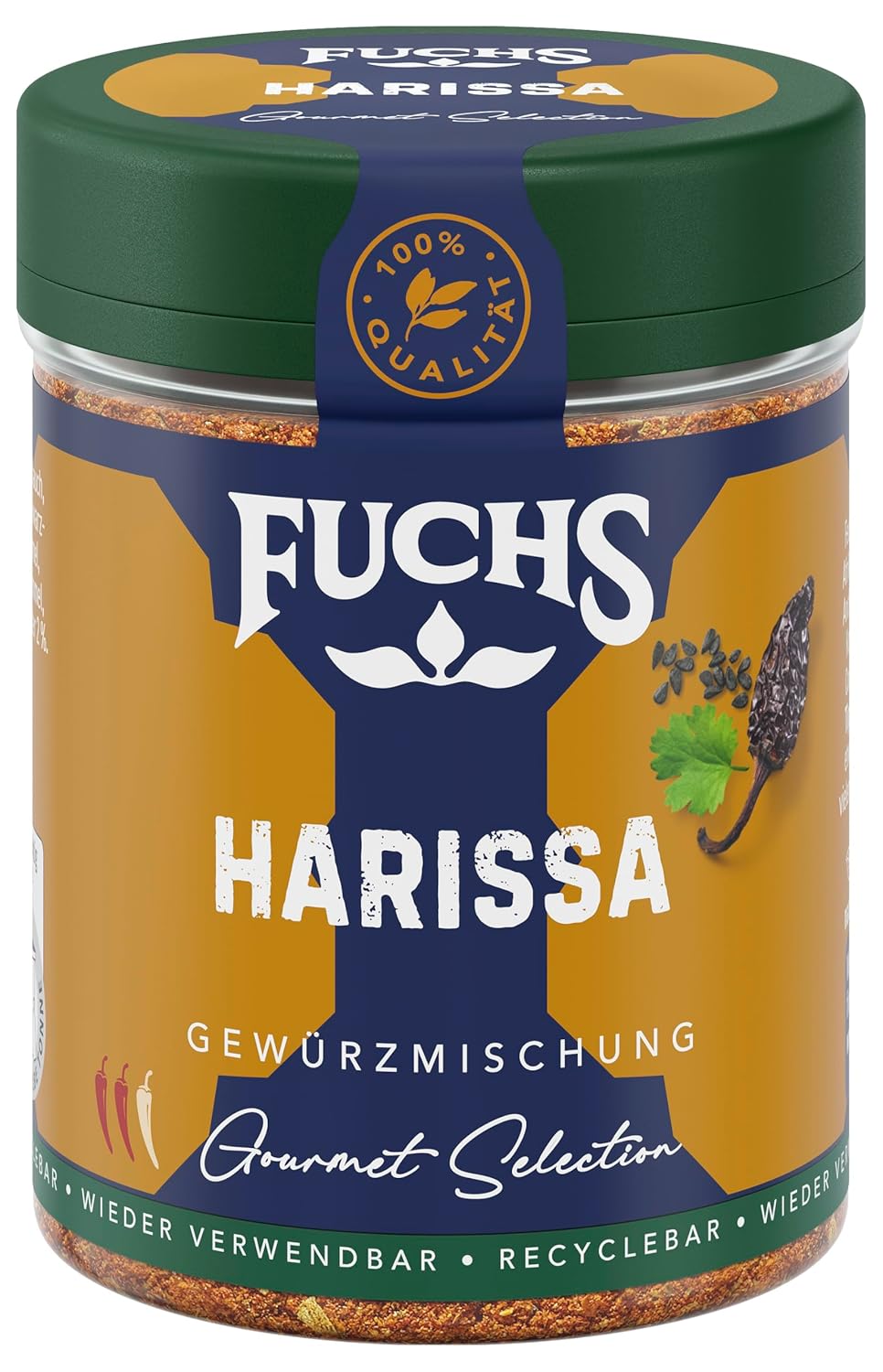 Fuchs Spices Gourmet Selection Mellemøsten/Afrika - Couscous og Bulgur Krydderiblanding Genopfyldelig krydderiblanding til krydderier Bulgurretter Vegansk 55g