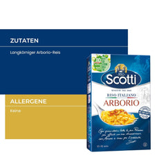 Arborio ris, ekstra fine ris til risotto, ris fra Italien, kogetid 15-18 minutter, 1 kg