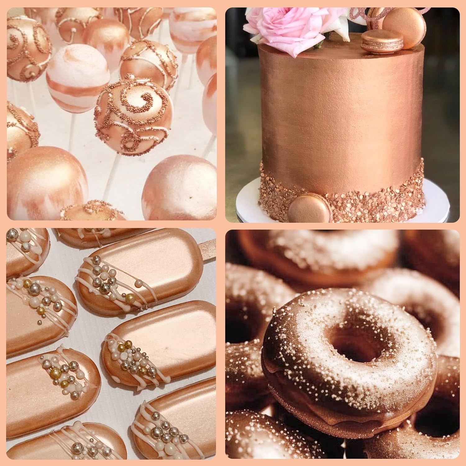 Spiselig glitter, pudder, forskellige farver, 30 gram Naty Shop