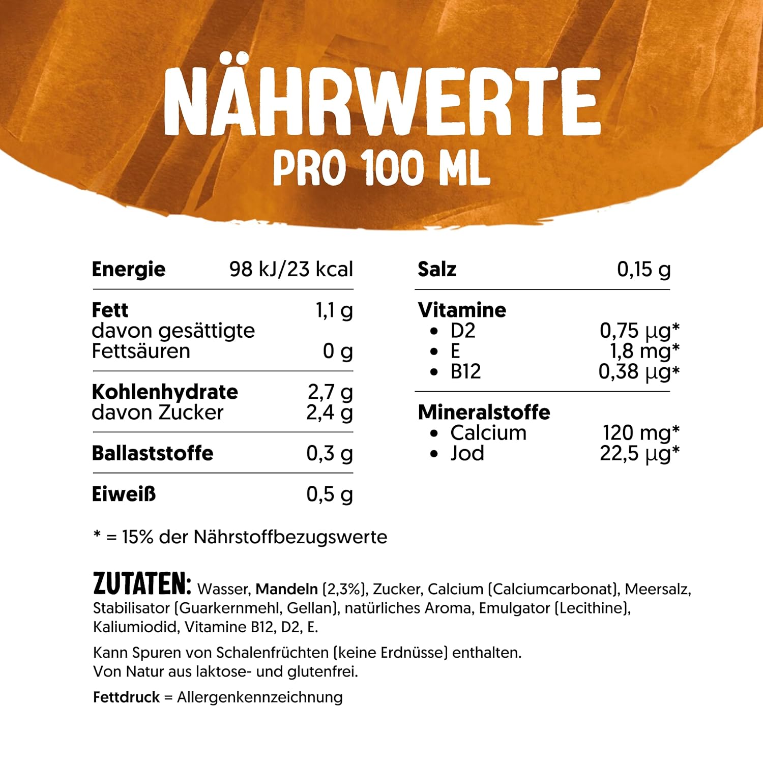 Alpro Mandeldrink Sukkerfri - Kilde til calcium og vitaminer