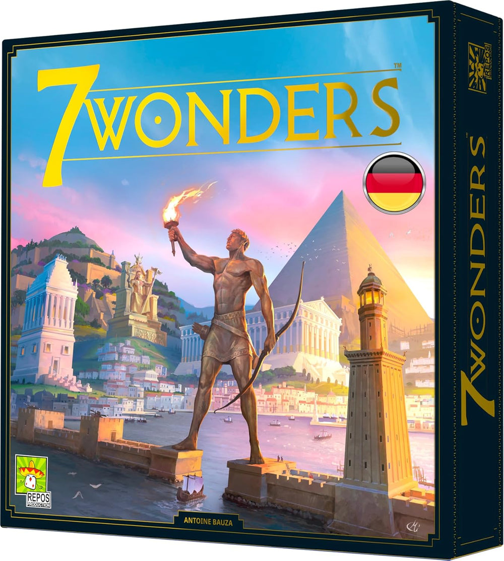 Asmodee 7 Wonders Duel, Core Game, Connoisseur Game, Strategi Game, 2 Players, Ages 10+, 30 Minutes, German