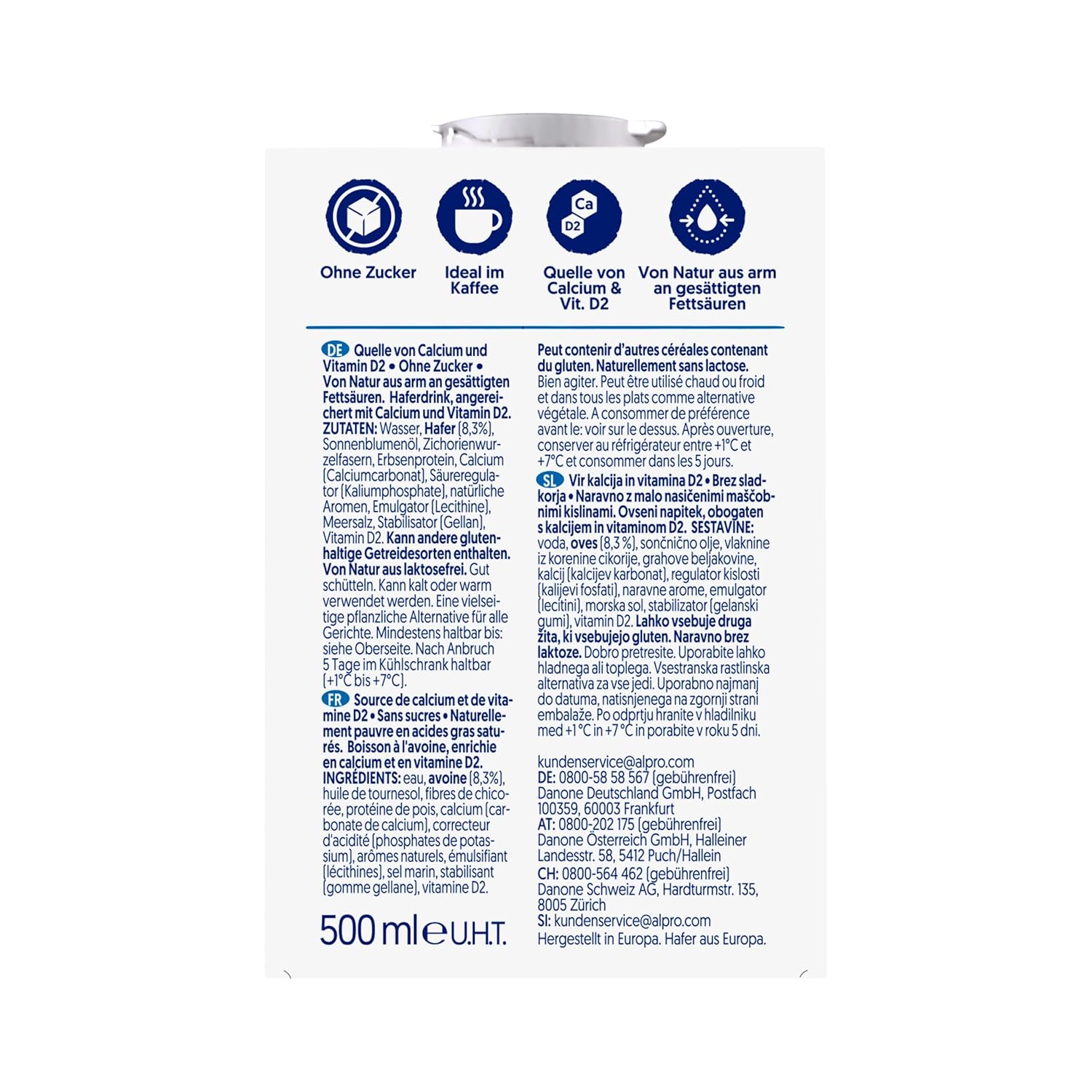 Alpro This Is Not Milk 3,5% - Vegan No Milk - Højt indhold af calcium