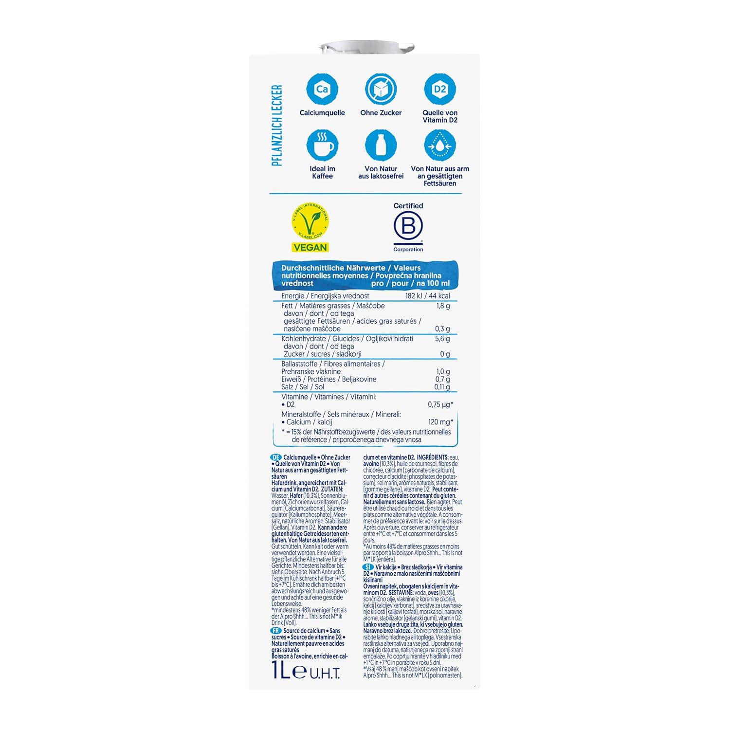 Alpro This Is Not Milk 3,5% - Vegan No Milk - Højt indhold af calcium