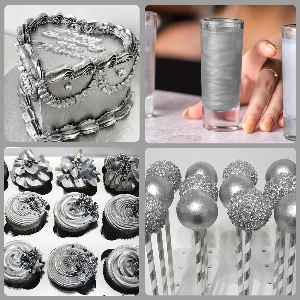 Spiselig glitter, pudder, forskellige farver, 30 gram Naty Shop