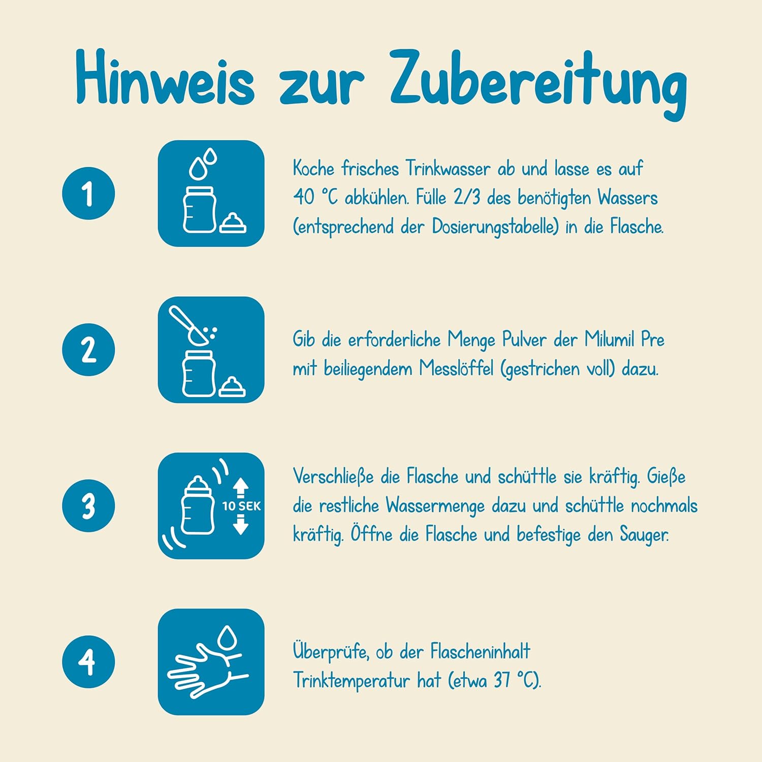 Milupa Milumil Pre, mælkepulver til babyer - Med vigtige næringsstoffer og uden palmeolie - 800 g Naty Shop