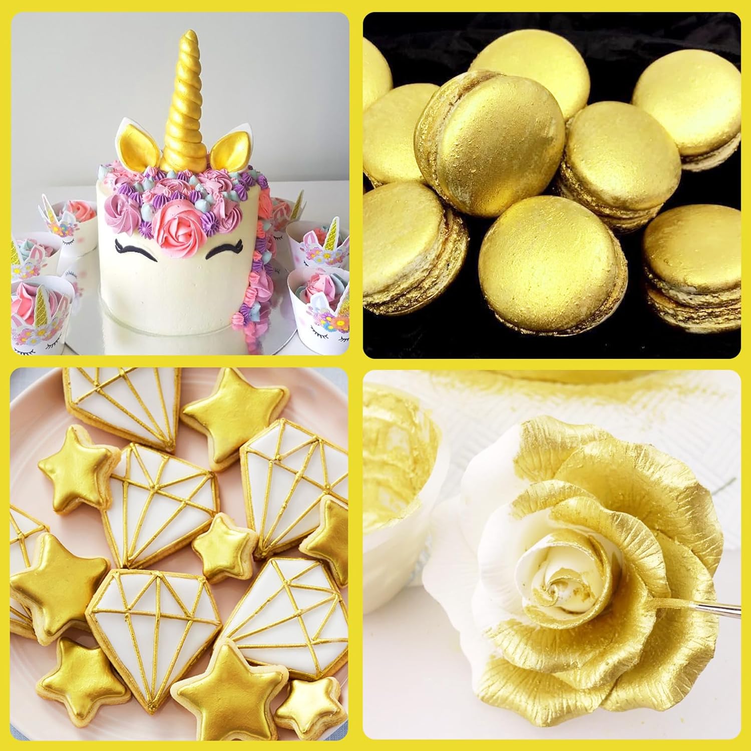 Spiselig glitter, pudder, forskellige farver, 30 gram Naty Shop