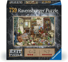 Ravensburger EXIT puslespil 16782 Kunstnerens studie 759 brikker puslespil Naty Shop Standardtitel