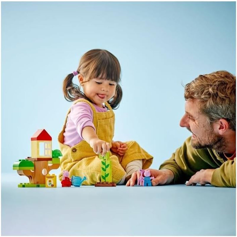 LEGO DUPLO Peppa's Garden With Tree House: Toy Tree, Set de învățare pentru preșcolari de construit și reconstruit cu 2 figuri, Idee de cadou pentru copii de la 2 ani, băieți și fete 10431 Seturi de constructie Besuche den LEGO-Store