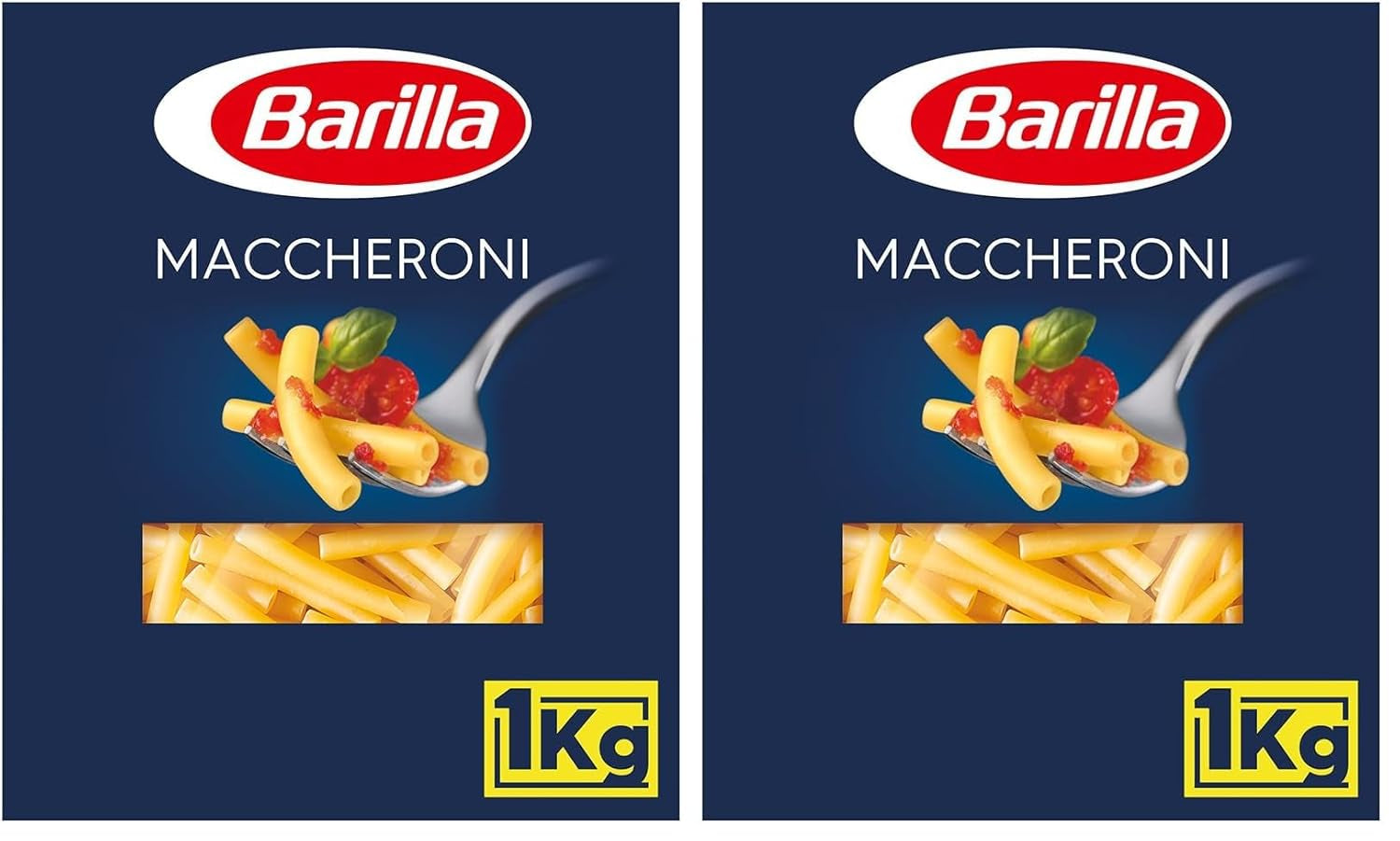 Barilla durumhvede pasta Maccheroni n. 44 – Pakke med 1 (1x1 kg)