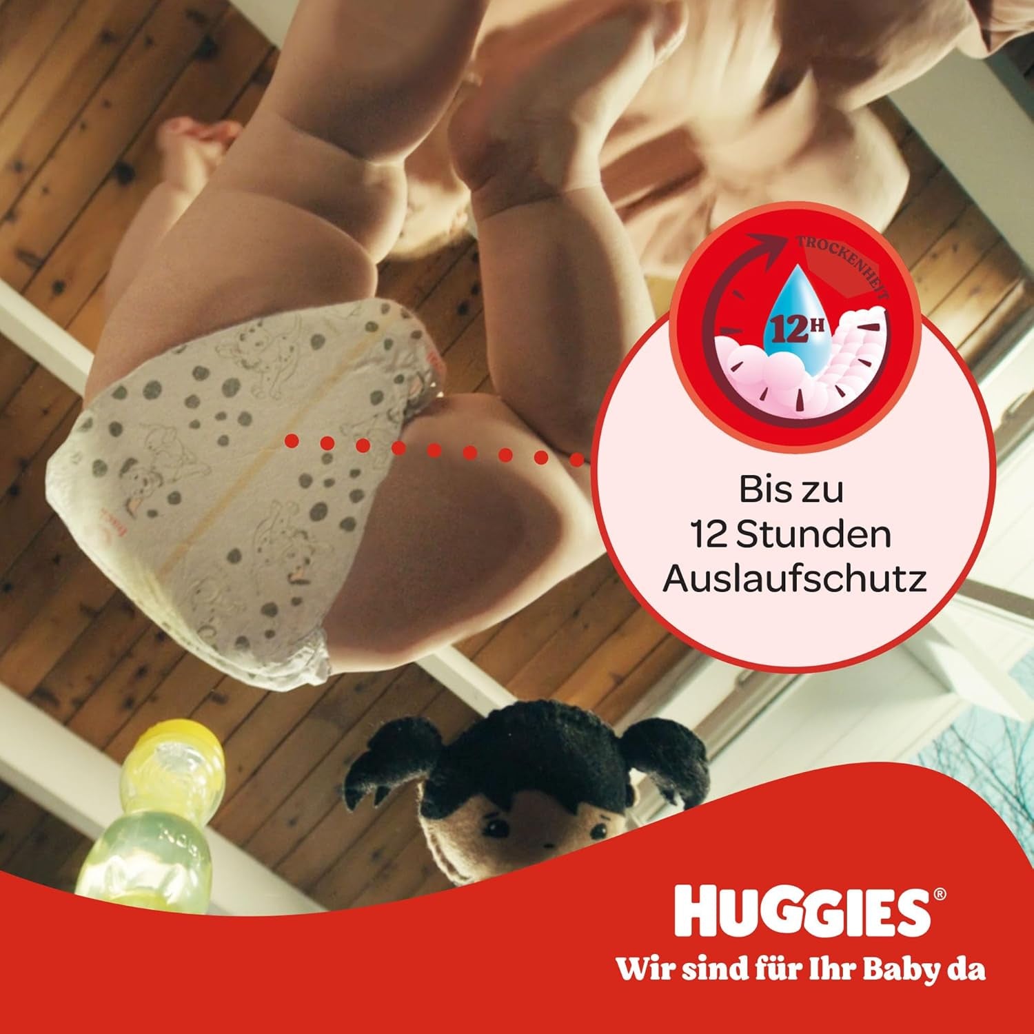 Huggies Little Movers Disney-bukser, størrelse 6, 96 antal (2 x 48), månedlig æske