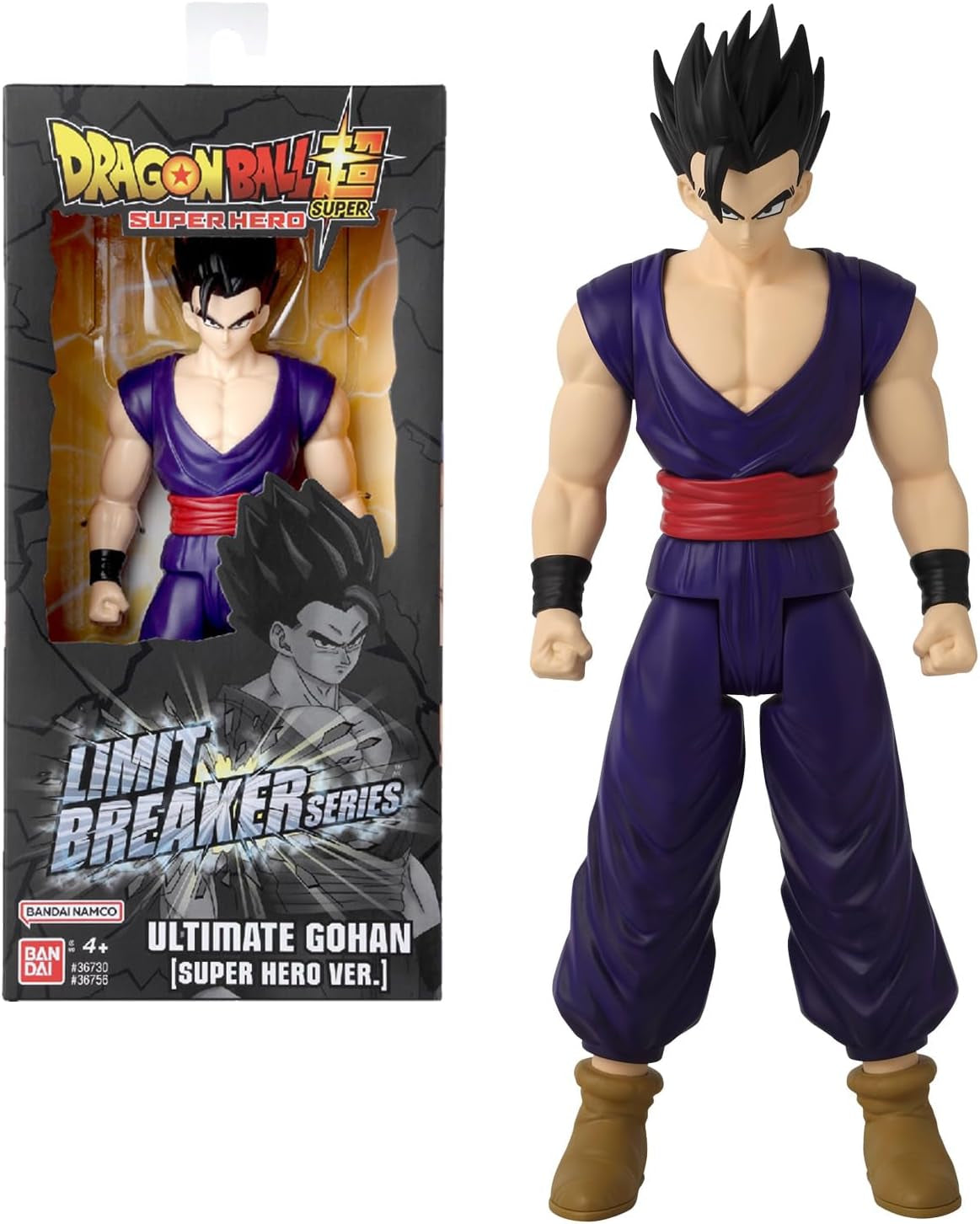 BANDAI - Dragon Ball Super - Giant Limit Breaker Figure 30 Cm - Super Saiyan Vegeta Blue - Licența oficială Dragon Ball - Figură Vegeta mare articulată - Jucărie pentru copii 4+ ani - 36732 Action figures Naty Shop Ulimate Gohan