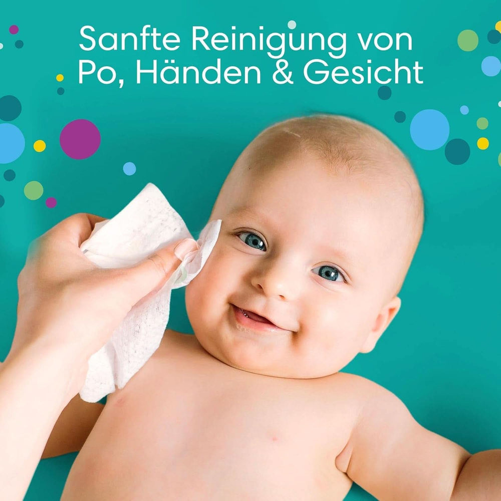 Pampers Fresh Clean vådservietter, 624 vådservietter, let duft, også velegnet til hænder og ansigt Baby Wet Wipes Naty Shop