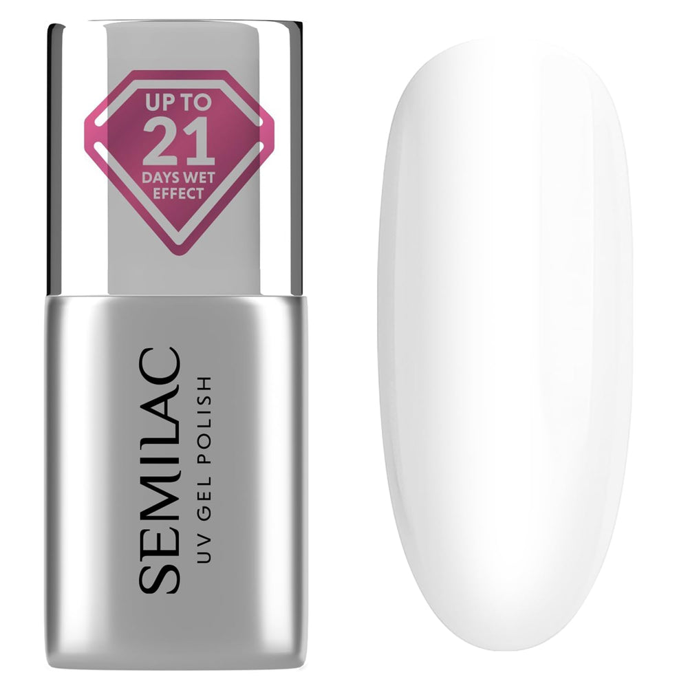 Semilac Top Coat Neglelak 7ml, Innovativ, UV/LED, Hybrid Neglelak, Blank finish, Beskytter, Gennemsigtig