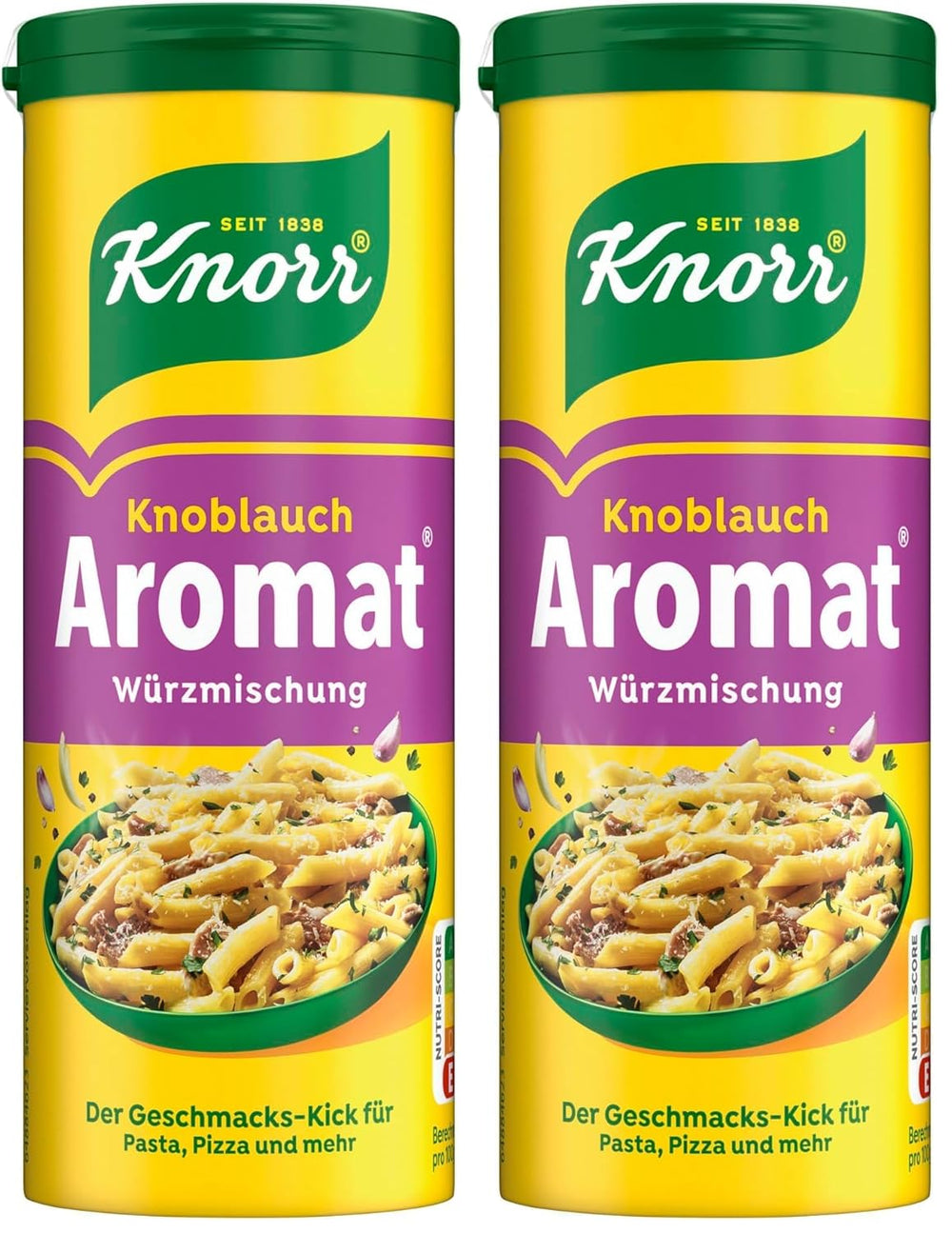 Knorr Würzmischung Hvidløg Aromat til hurtige retter til Würzen og smag af Pasta, Pizza, Gemüse og Mehr 90 g