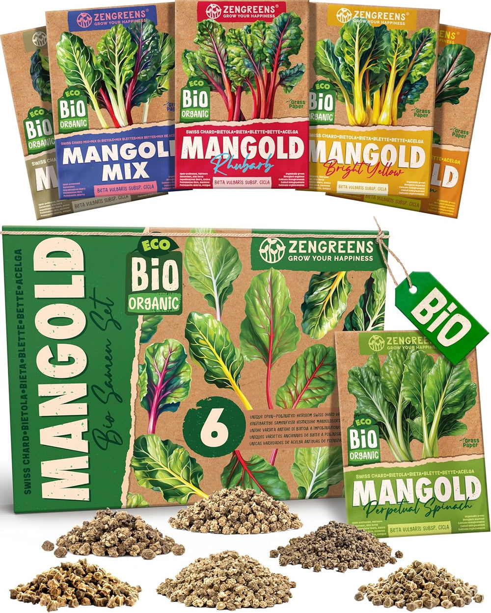 Bio Wintergemüsesamen Im 20Er Set - 20 Winter Gemüse Samen Für Den Einfachen Anbau Im Garten, Balkon Oder Hochbeet - Pflanzensamen - Saatgut