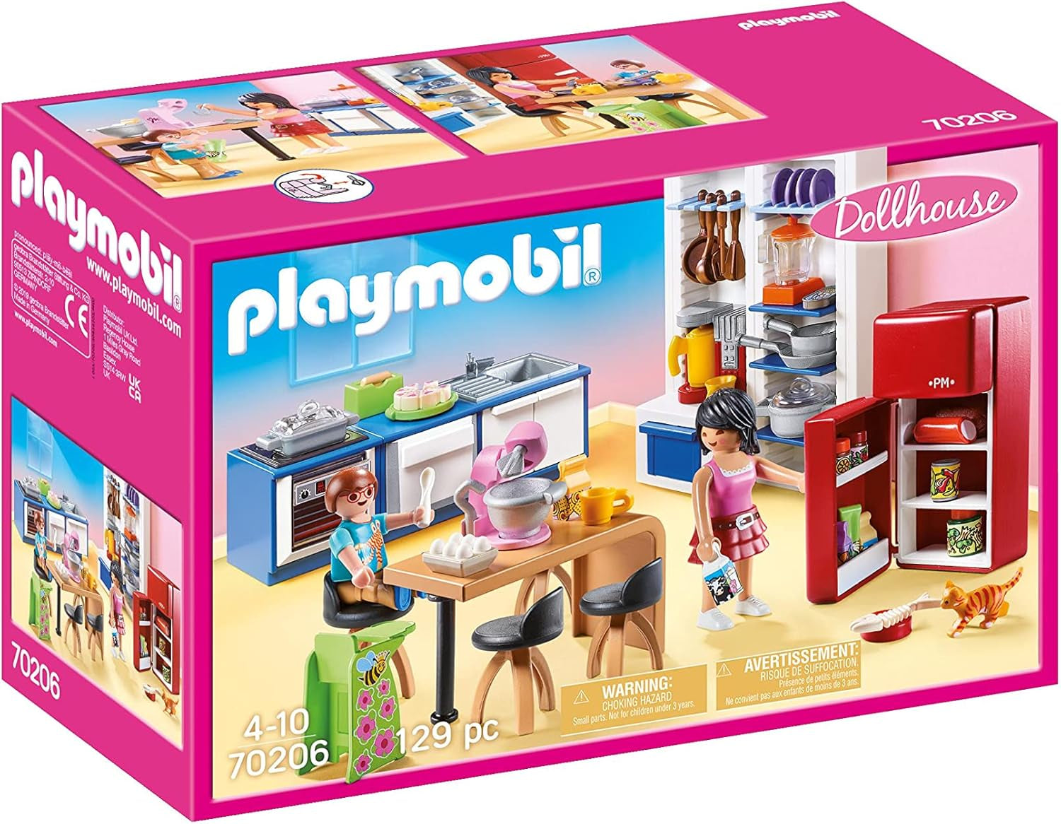 PLAYMOBIL dukkehus 70209 Ungdomsværelse med pigefigur og tilbehør, fra 4 år Dukkehuse Naty Shop Køkken