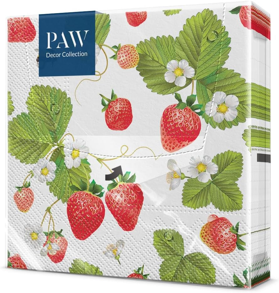 PAW - Șervețele 3 straturi (33 X 33 Cm) I 20 bucăți I Perfect pentru zile de naștere, petreceri, nunți, comuniuni și sărbători I Decorațiuni de masă șervețele de hârtie colorate - Monkey Jungle Fauna & Flora I Monkey Fun