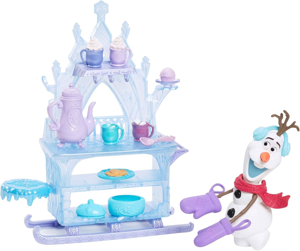 Mattel Disney The Ice Queen Elsa Doll, The Ice Queen Doll, păr blond pieptănat, mobilă, pantofi detașabili, cadouri Disney, jucării de la 3 ani, HLW47 Papusi Naty Shop Olaf