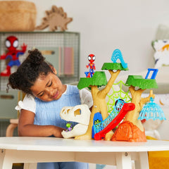 Marvel Spidey og hans supervenner Dino Treehouse Superhelte-legesæt Actionfigurer Naty Shop