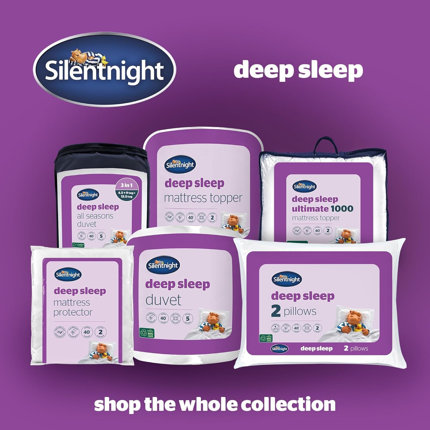 Pernă Silentnight Deep Sleep Perne standard Naty Shop