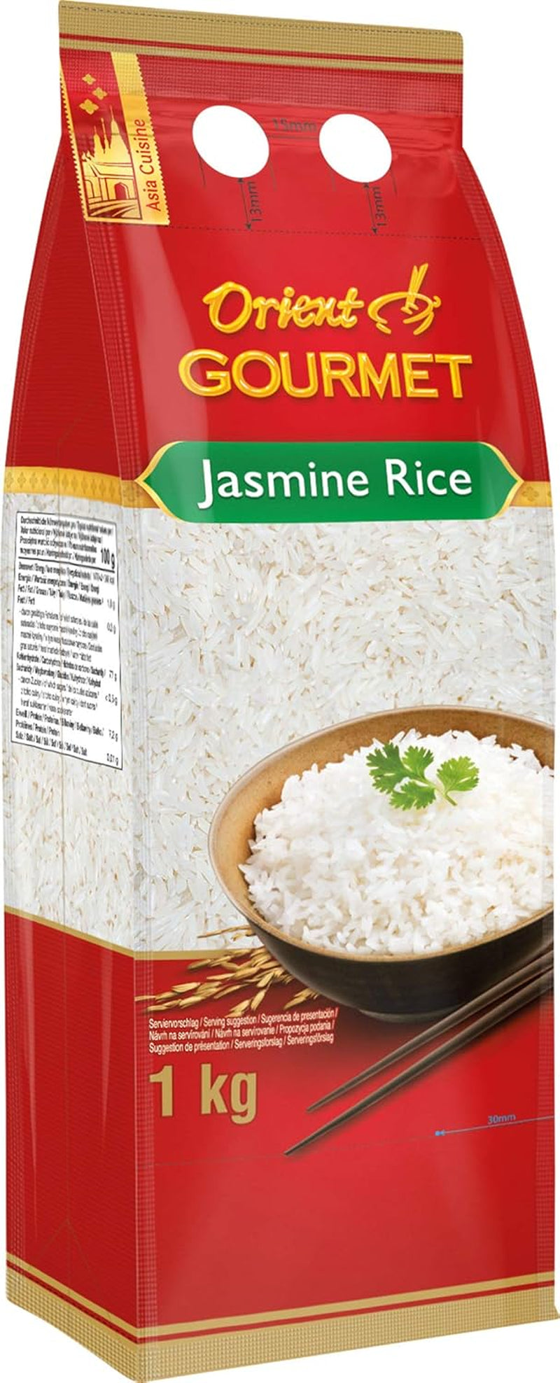 GOURMET ris med jasmin 100%, 1 kg