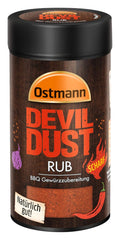 Ostmann Gewürze - Devil Dust | BBQ Rub Gewürzzubereitung | Scharfe Trockenmarinade für Grillfleisch | 140 g i Streuer