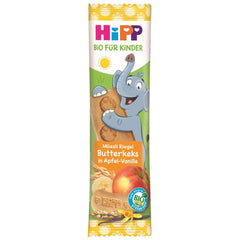 Hipp Bio-Riegel Müesli-Freund Elefant Butterkeks i Apfel-Vanille, 24Er Pakke (24 X 20 G) Mor og Barn Naty Shop 20 G (24Er Pakke) Keks/Apfel-Van.