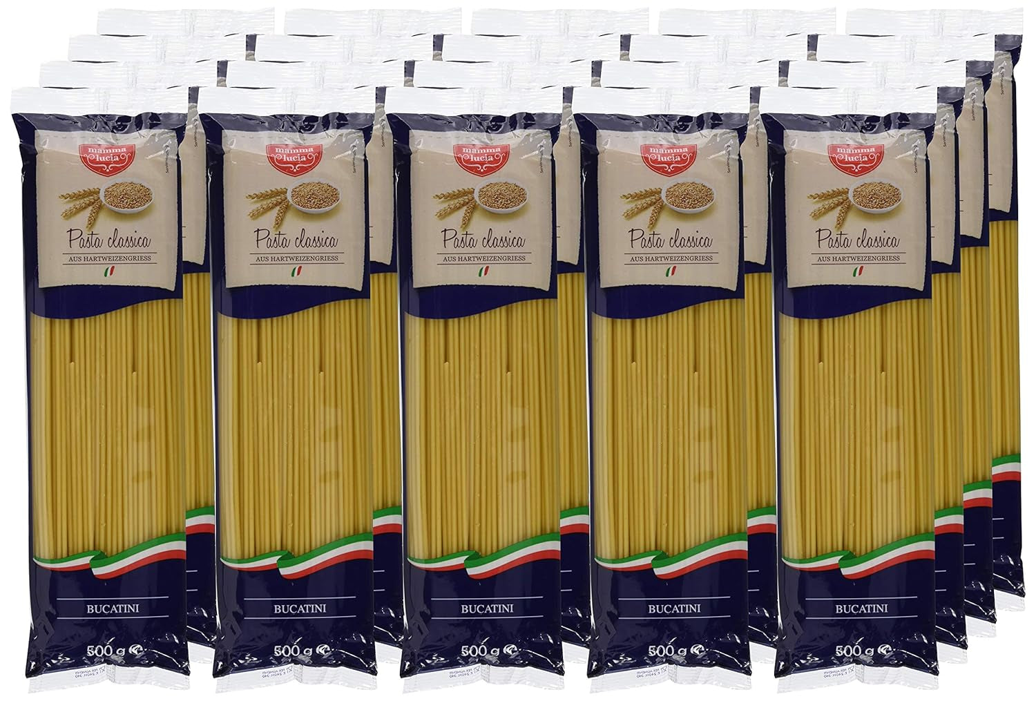Pasta Bucatini - Makaroni, pakke med 20 stk (20 x 500 g)