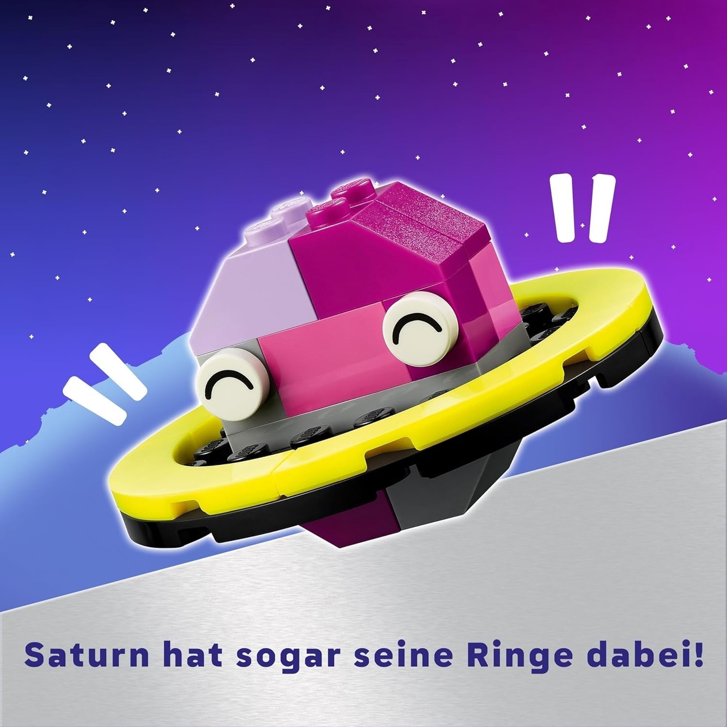 LEGO Classic Creative Space Planets Solsystem Byggemodel til børn Rumlegetøj med raket Rumskib Planeter og Aliens Gave til børn 5 år gamle drenge og piger 11037 Byggesæt Beuche den LEGO-Store