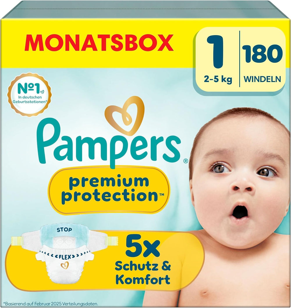 Pampers Premium Protection Størrelse 5, 152 bleer, 11 kg-16 kg, vores #1 beskyttelse mod hud og lækager