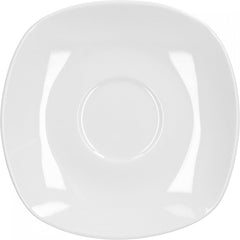 Serviciu de cafea Van Well Lilli pentru 12 persoane, set de veselă pătrată din porțelan, albă, cu 36 de piese, cu margini curbate pentru o masă de cafea perfect aranjată – potrivit pentru mașina de spălat vase