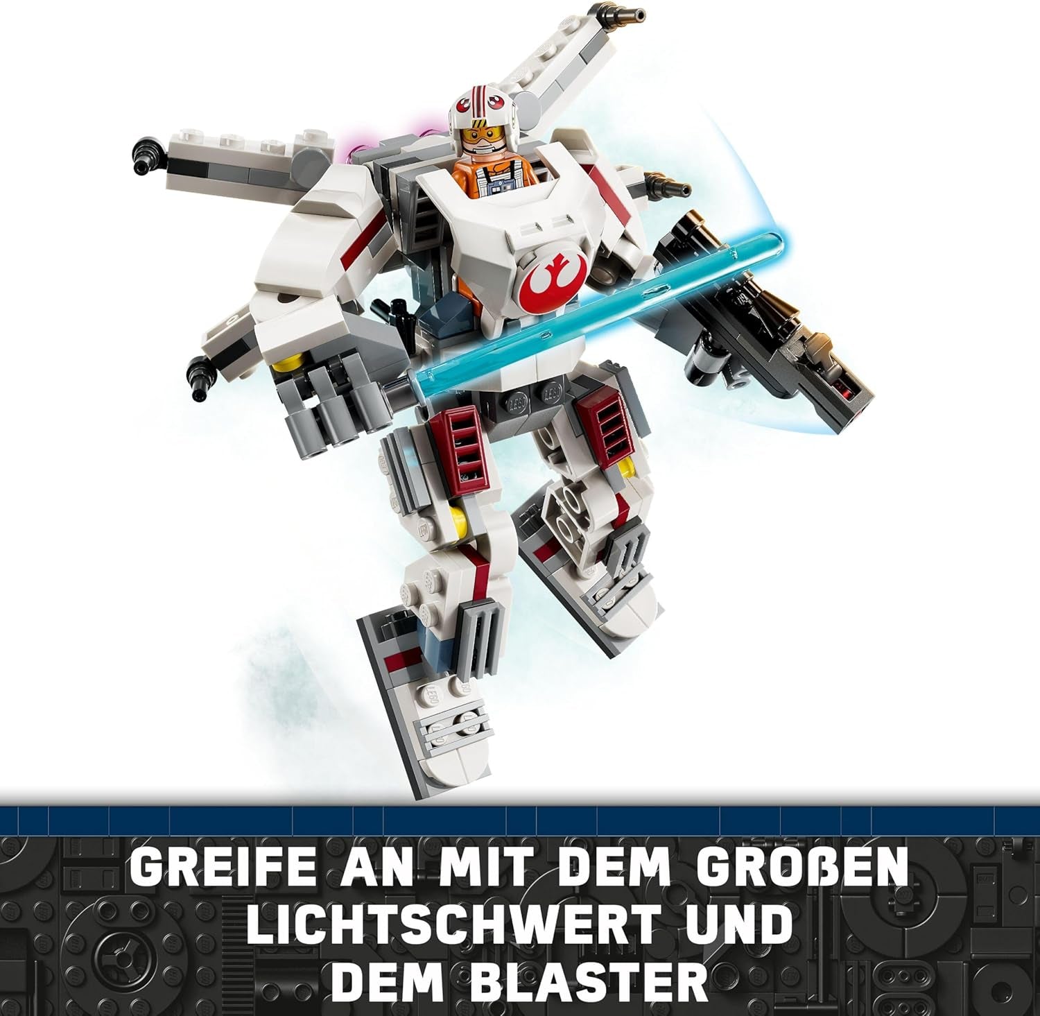 LEGO Star Wars Luke Skywalkers X-Wing Mech, samlelegetøjsklodser, actioneventyr, gaveidé til kreative drenge og piger i alderen 6+ 75390 Byggesæt Besuche den LEGO-Store